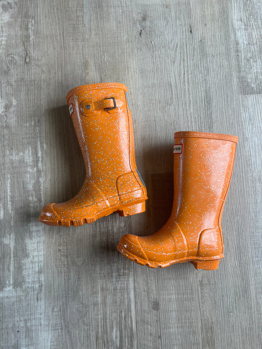 Hunter Orange Sparkly Boots
