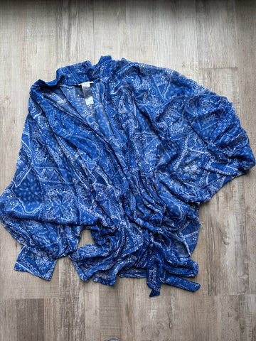 Free People Blue Kimono