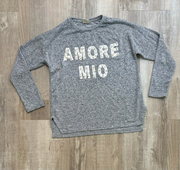Zara Grey Amore Top