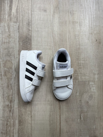 Adidas White w/ Black Stripes