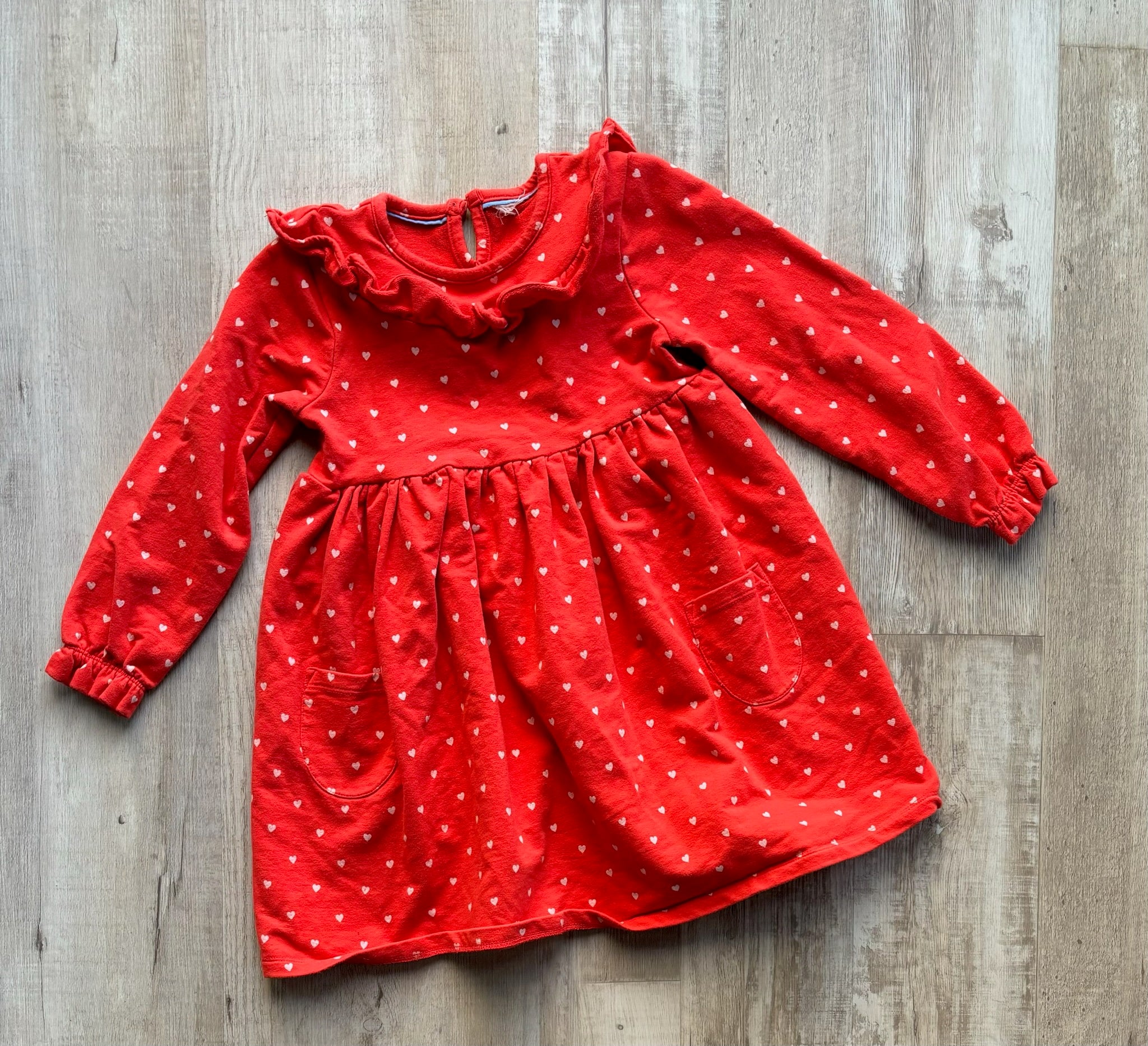 Boden Red Heart Dress