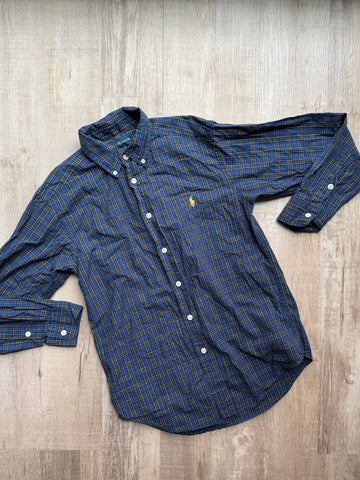 Ralph Lauren Blue Plaid Button Down