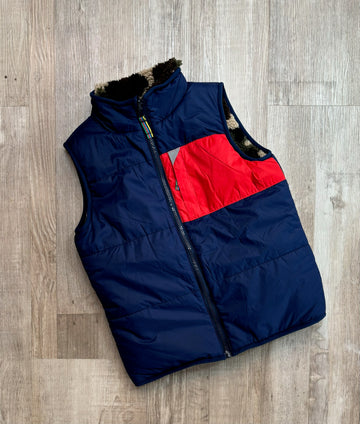 Boden Navy Puffer Vest