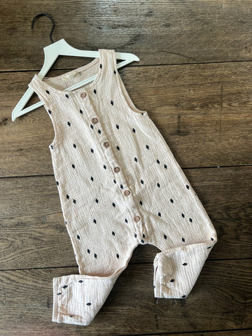 Quincy Mae Cream Romper