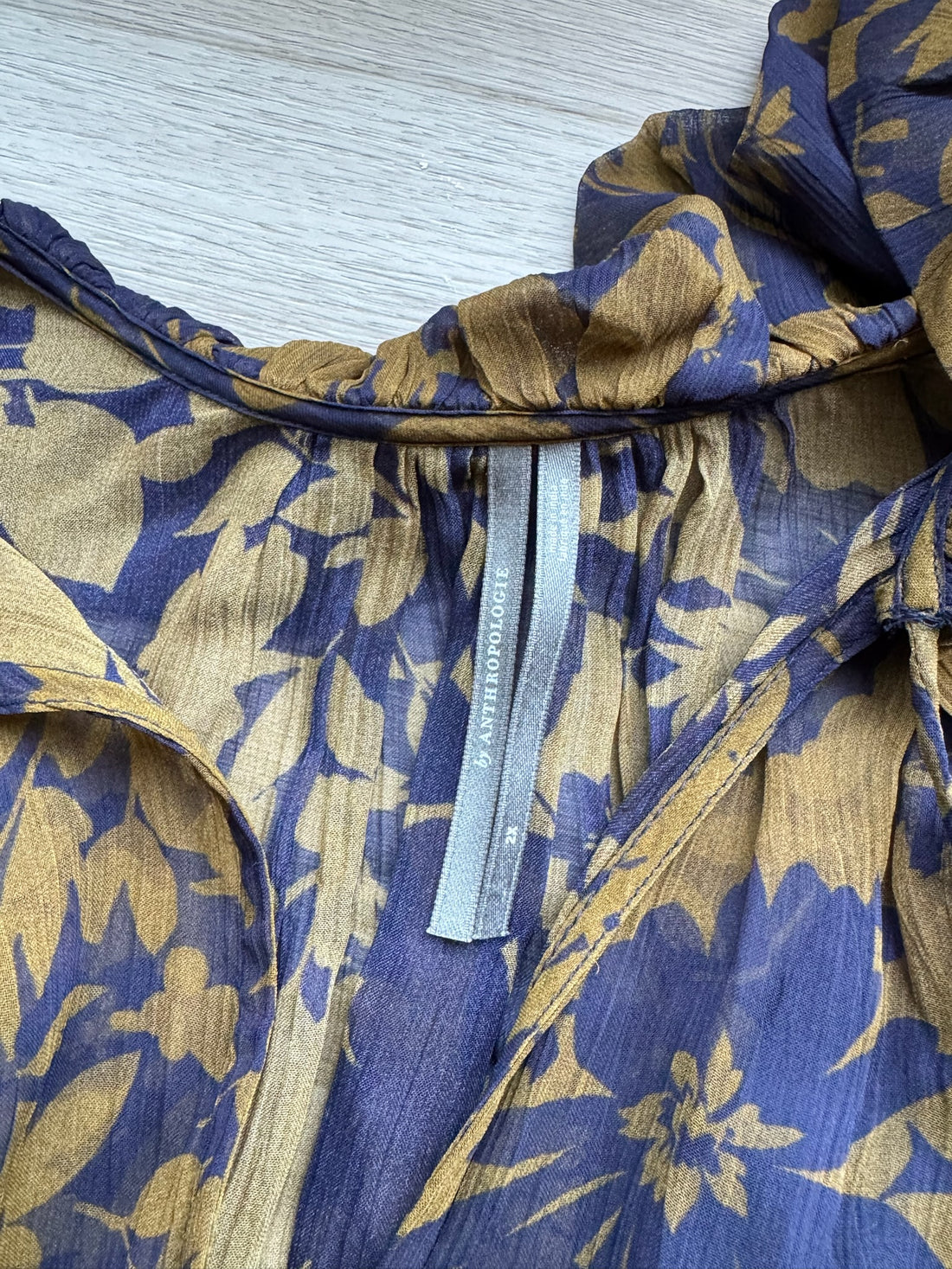 Anthropologie Chiffon Mini Dress