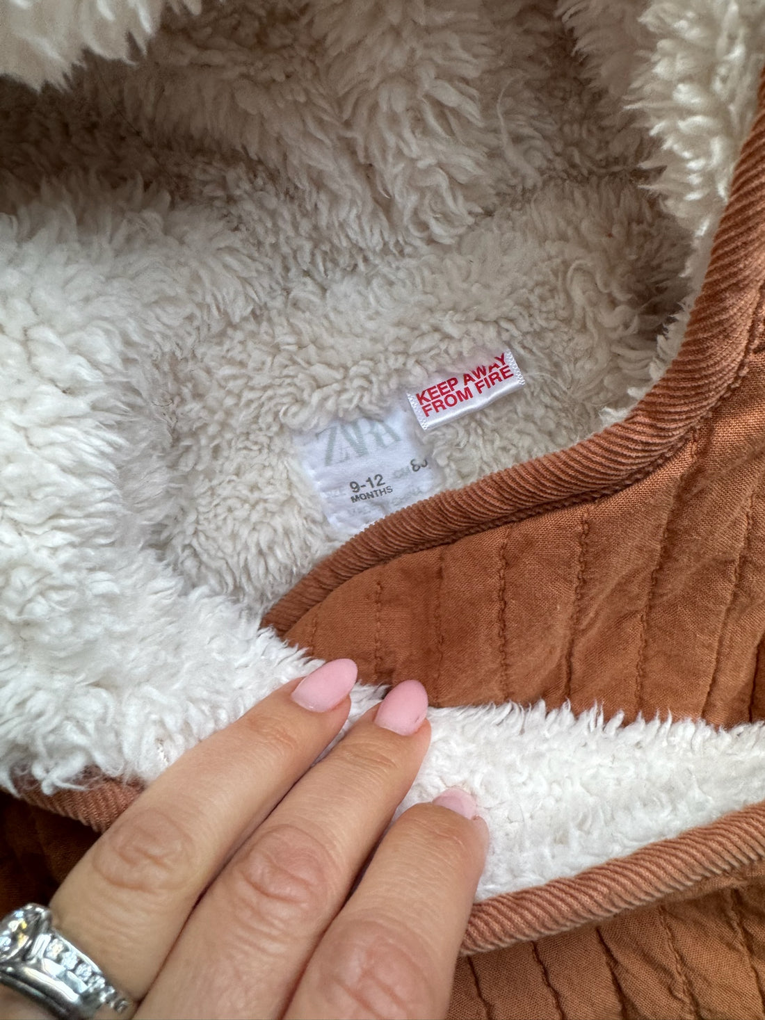 Zara Brown Sherpa Coat