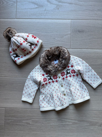 Janie & Jack Cardigan & Hat