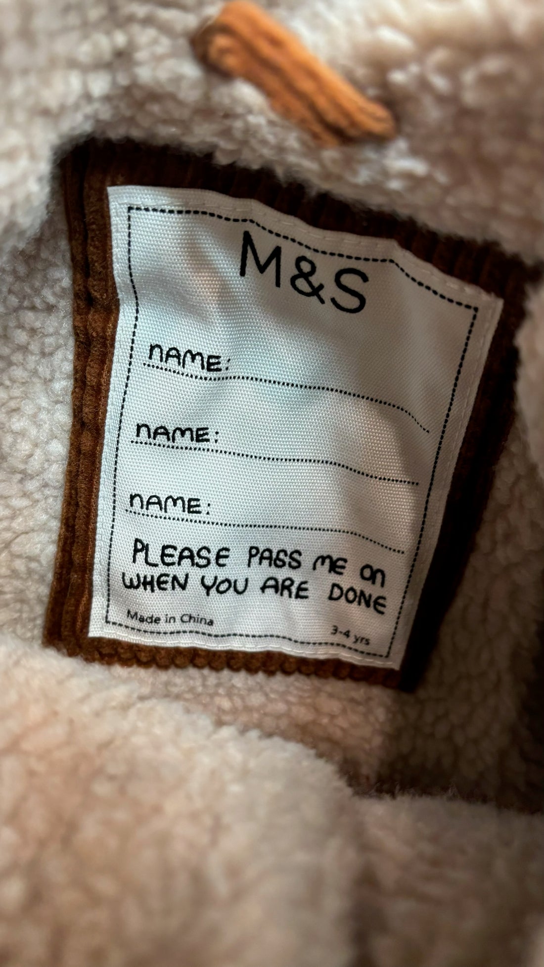 M&S Brown Corduroy Jacket