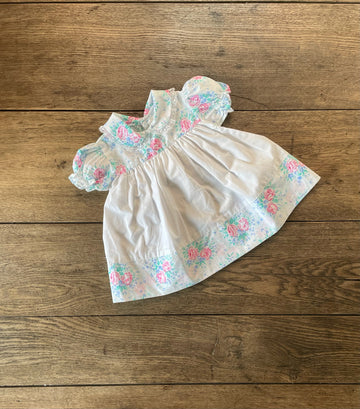 Vintage White Flora Dress
