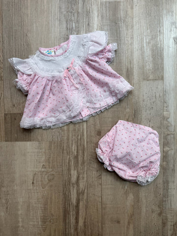Vintage Pink Rosebud Dress