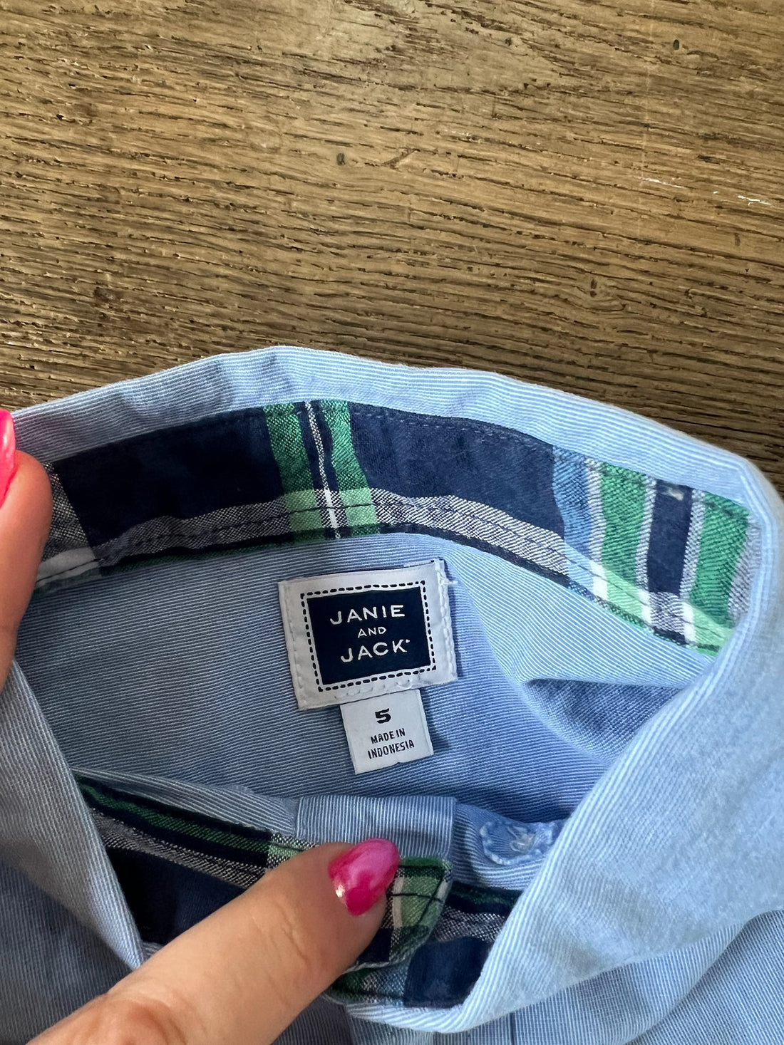 Janie & Jack Blue Button Down