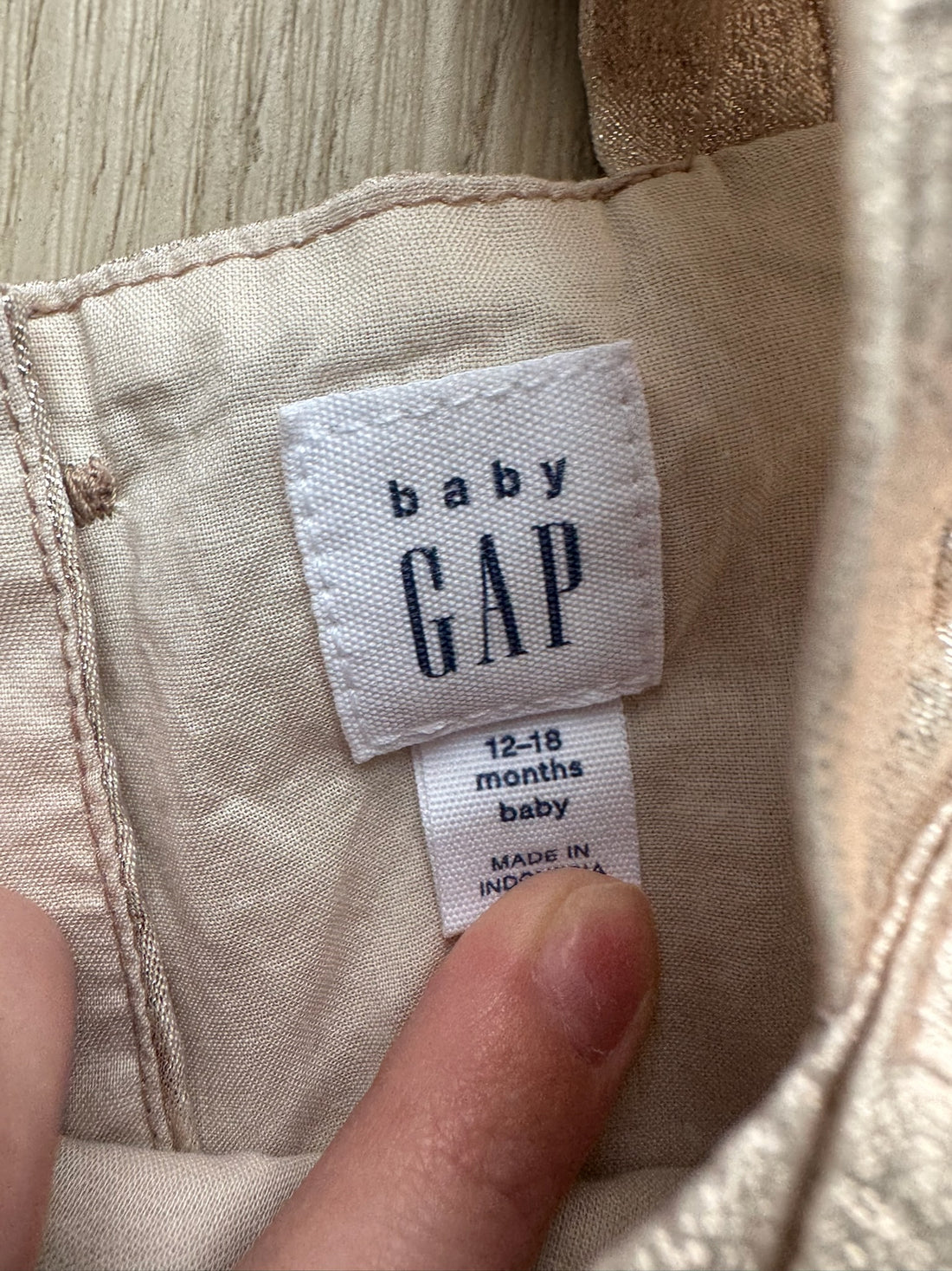 Baby Gap Gold Dress