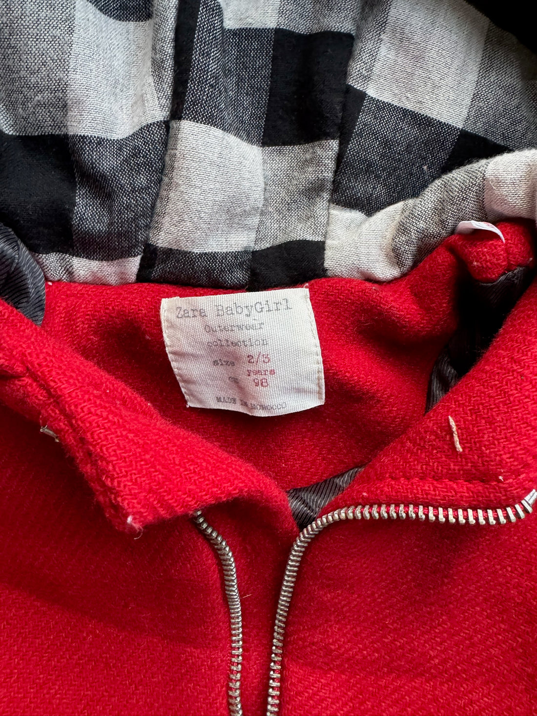 Zara Red Wool Coat AS IS