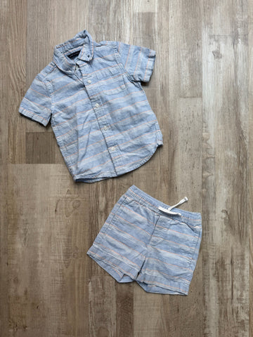 Janie & Jack Blue Stripe Set