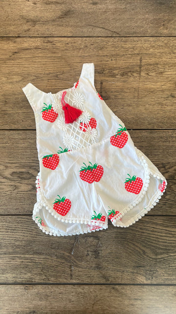 Boutique Strawberry Romper