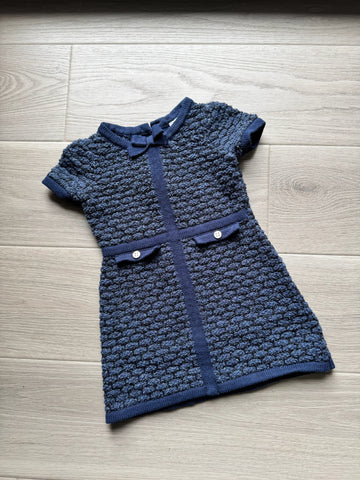Janie & Jack Navy Knit Dress