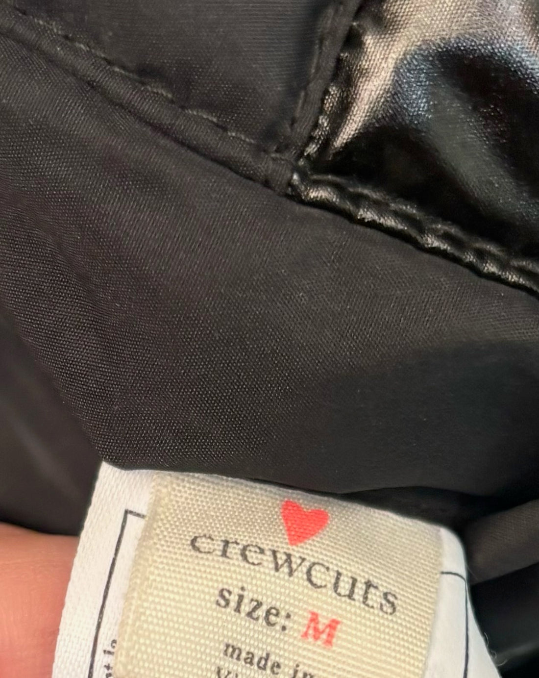 CrewCuts Black Down Coat AS IS