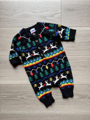 Hanna Andersson Knit Christmas Romper