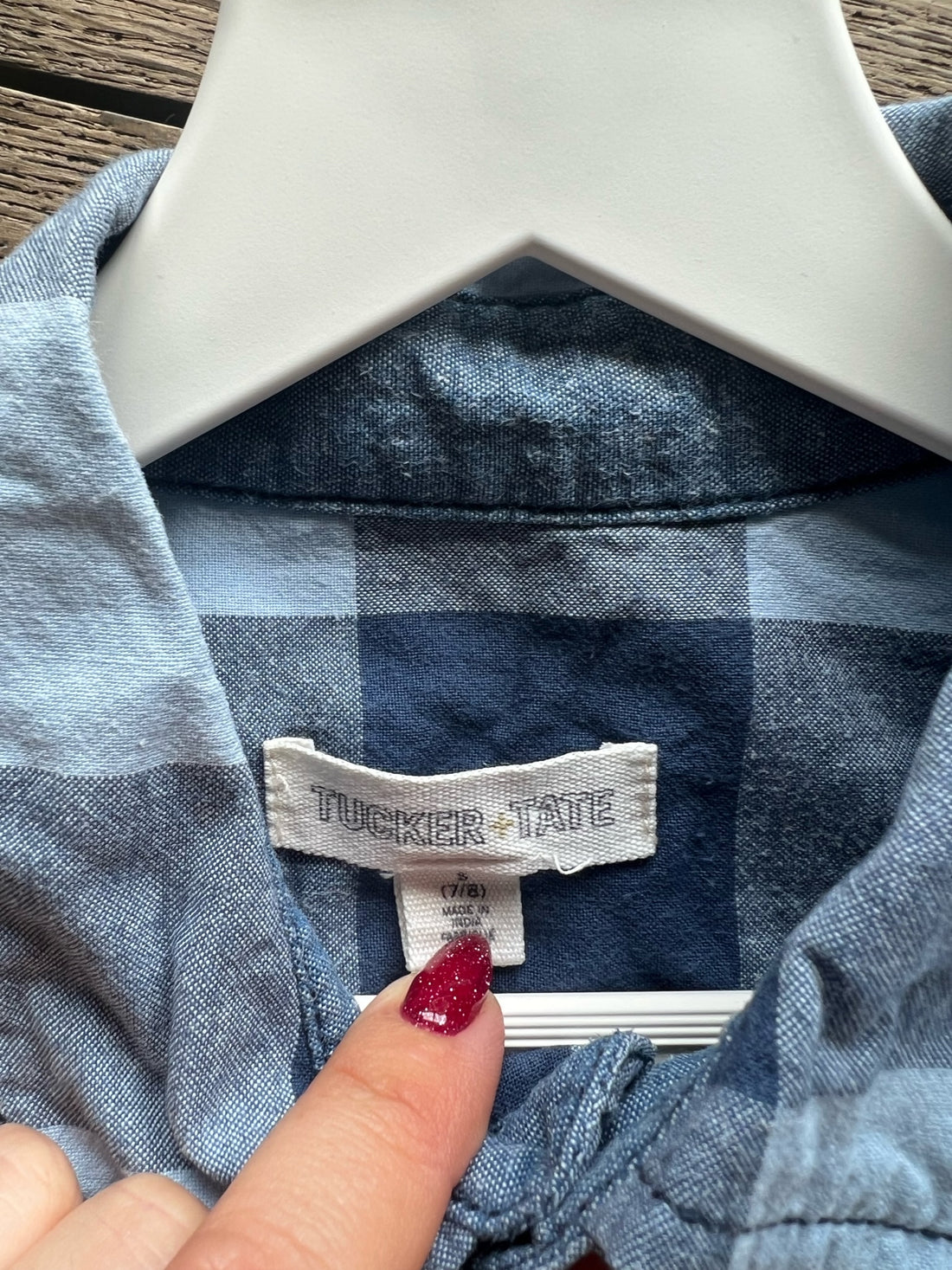 Tucker & Tate Blue Plaid Button Down