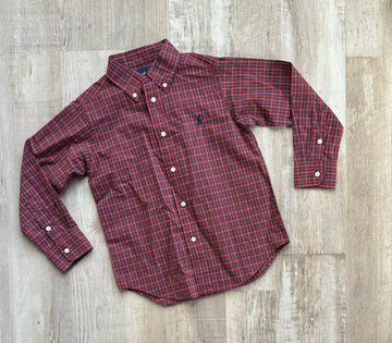 Ralph Lauren Red Plaid Button Down