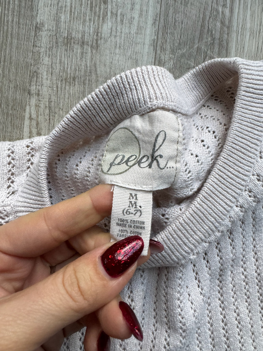 Peek Knit Sweater Top
