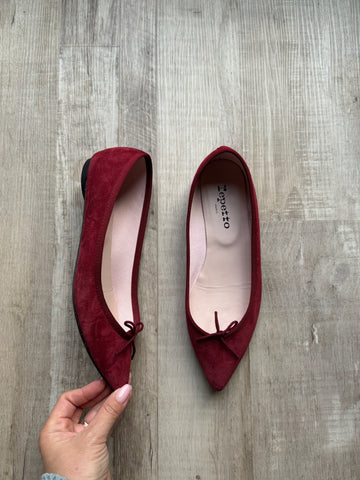 Repetto Paris Red Flats