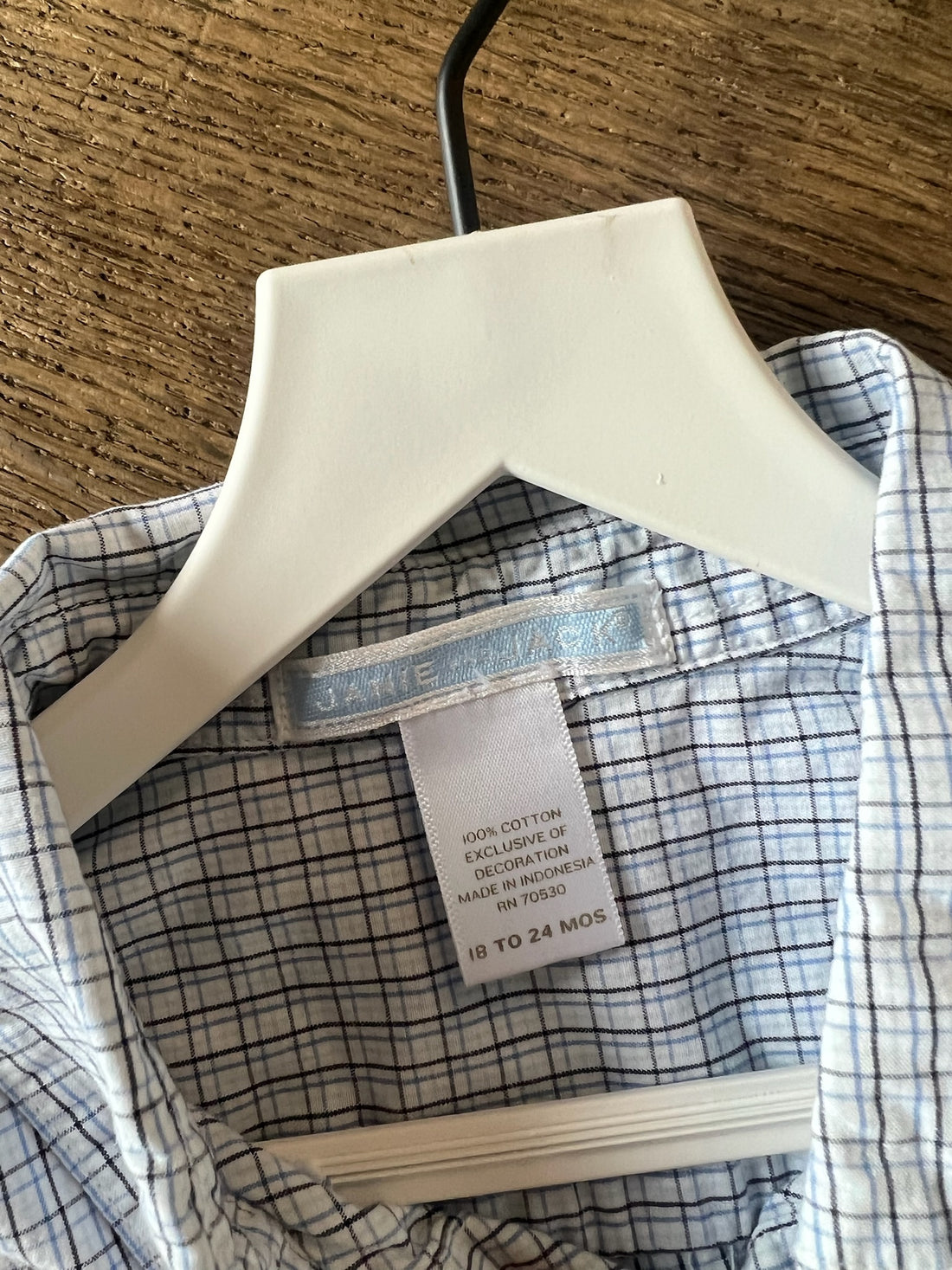 Janie & Jack Blue Plaid Button Down