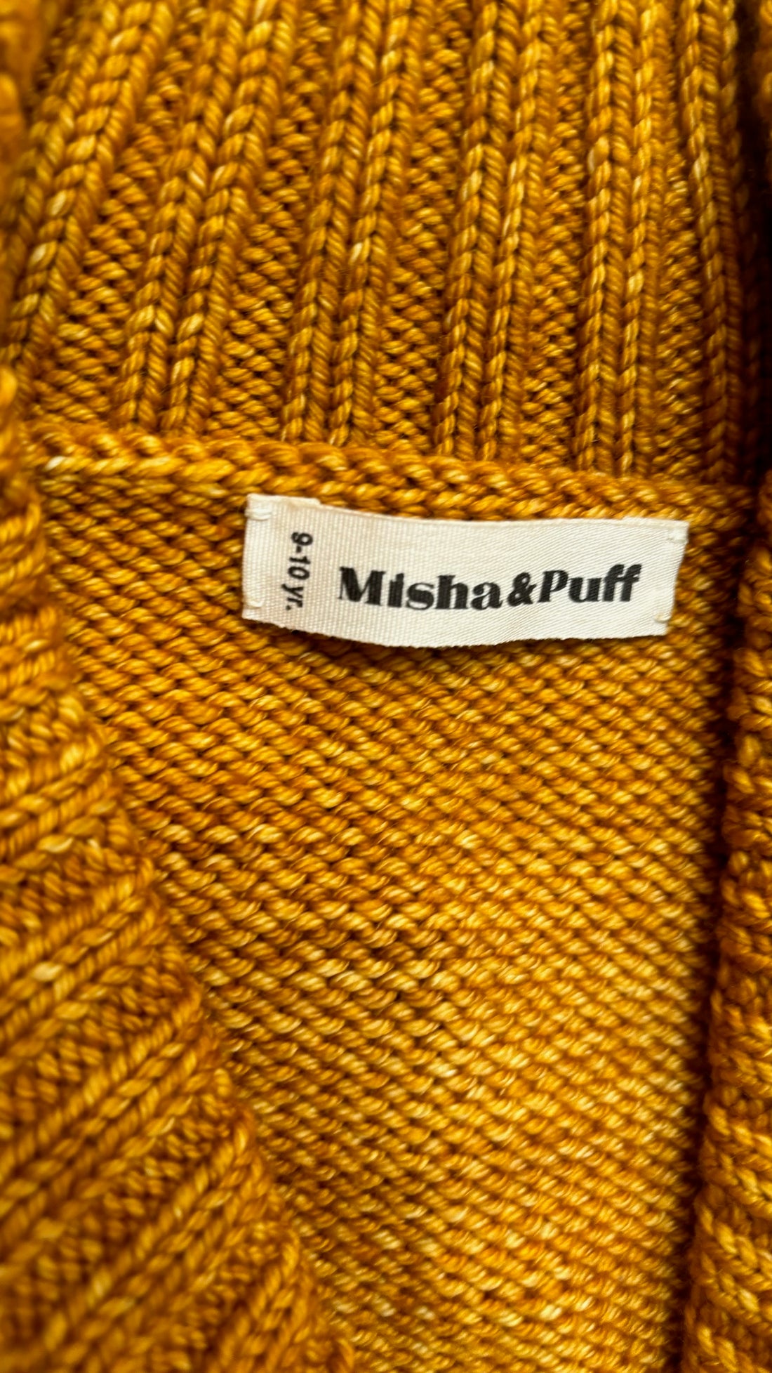 Misha & Puff Golden Wool Cardigan