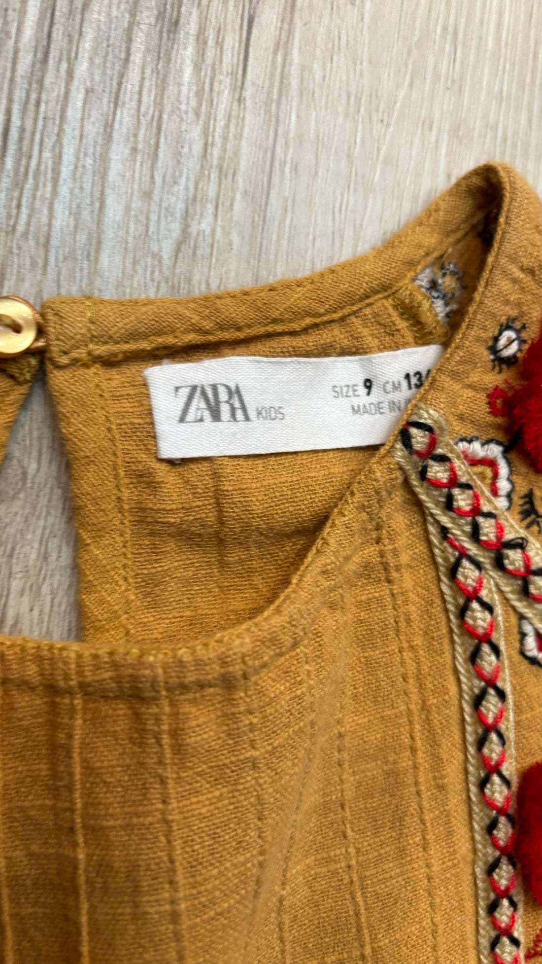 Zara Mustard Floral Top
