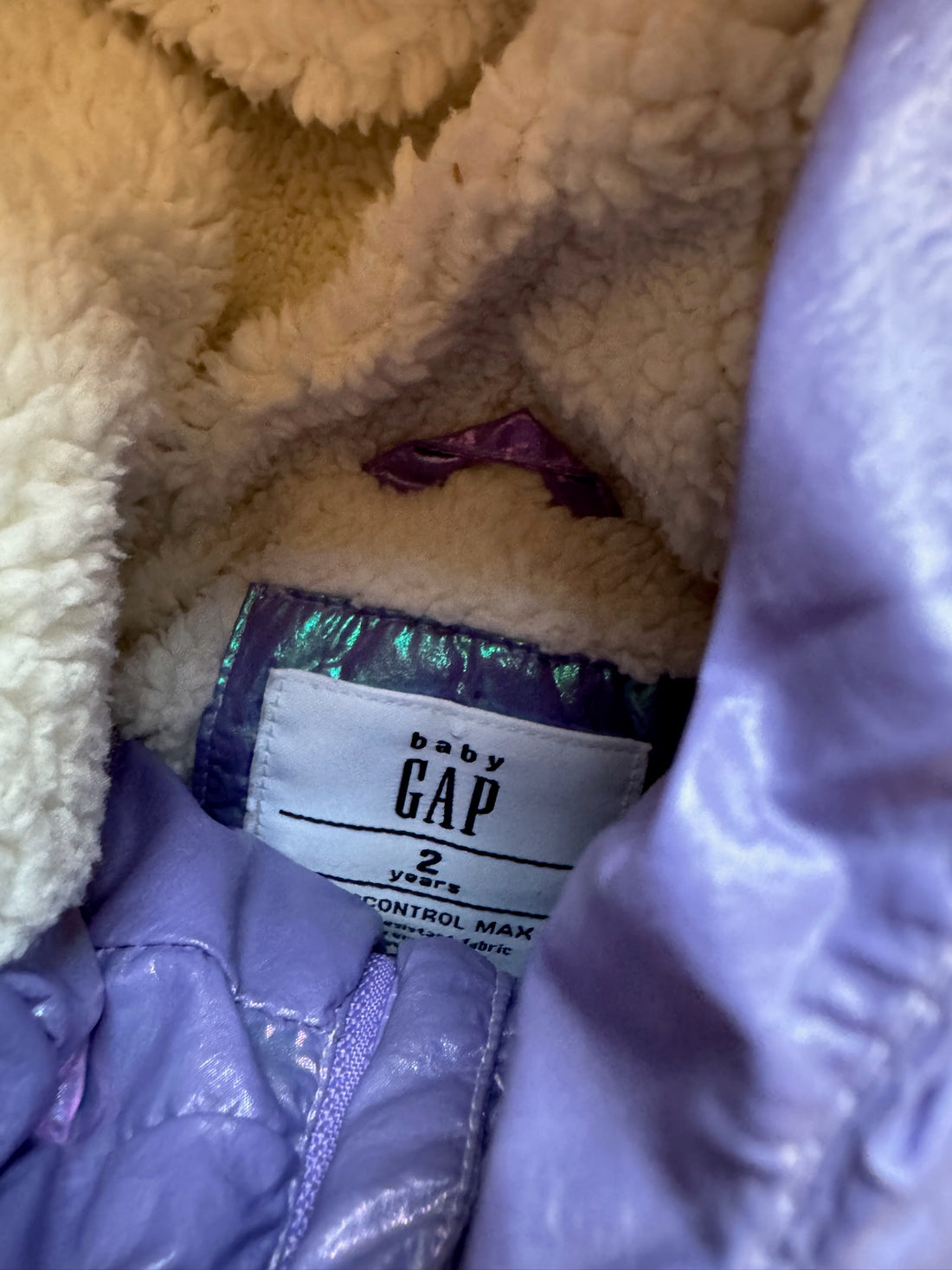 Gap Purple Puffer Coat