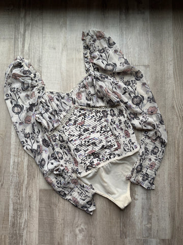 Free People Floral Bodysuit - W NEW