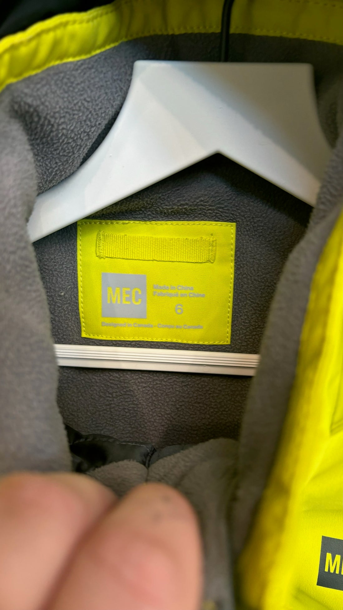 MEC Neon/Grey Jacket