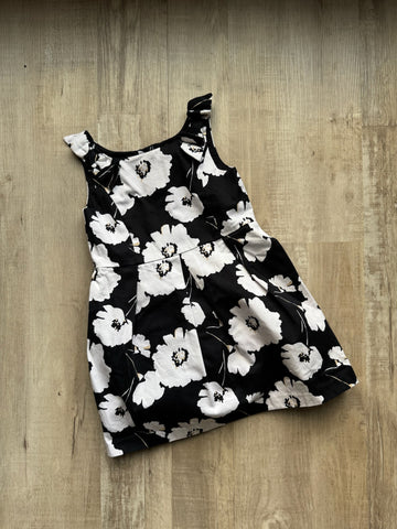 Janie & Jack Black Floral Dress