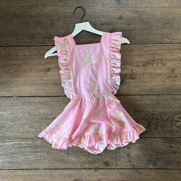Numi Pink Daisy Pinafore