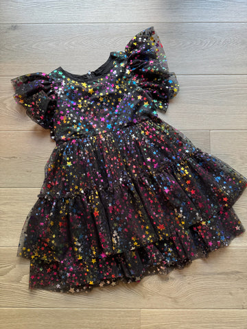 Lola & The Boys Black Star Dress