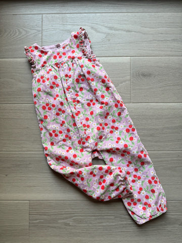 Mini Boden Floral Strawberry Romper