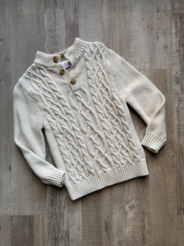 Hanna Andersson Cream Knit Sweater
