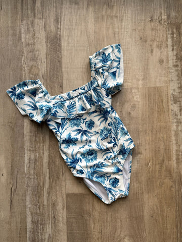 Janie & Jack Blue Floral Swimsuit