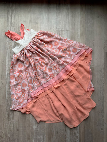 Pleiades Peach Floral Dress
