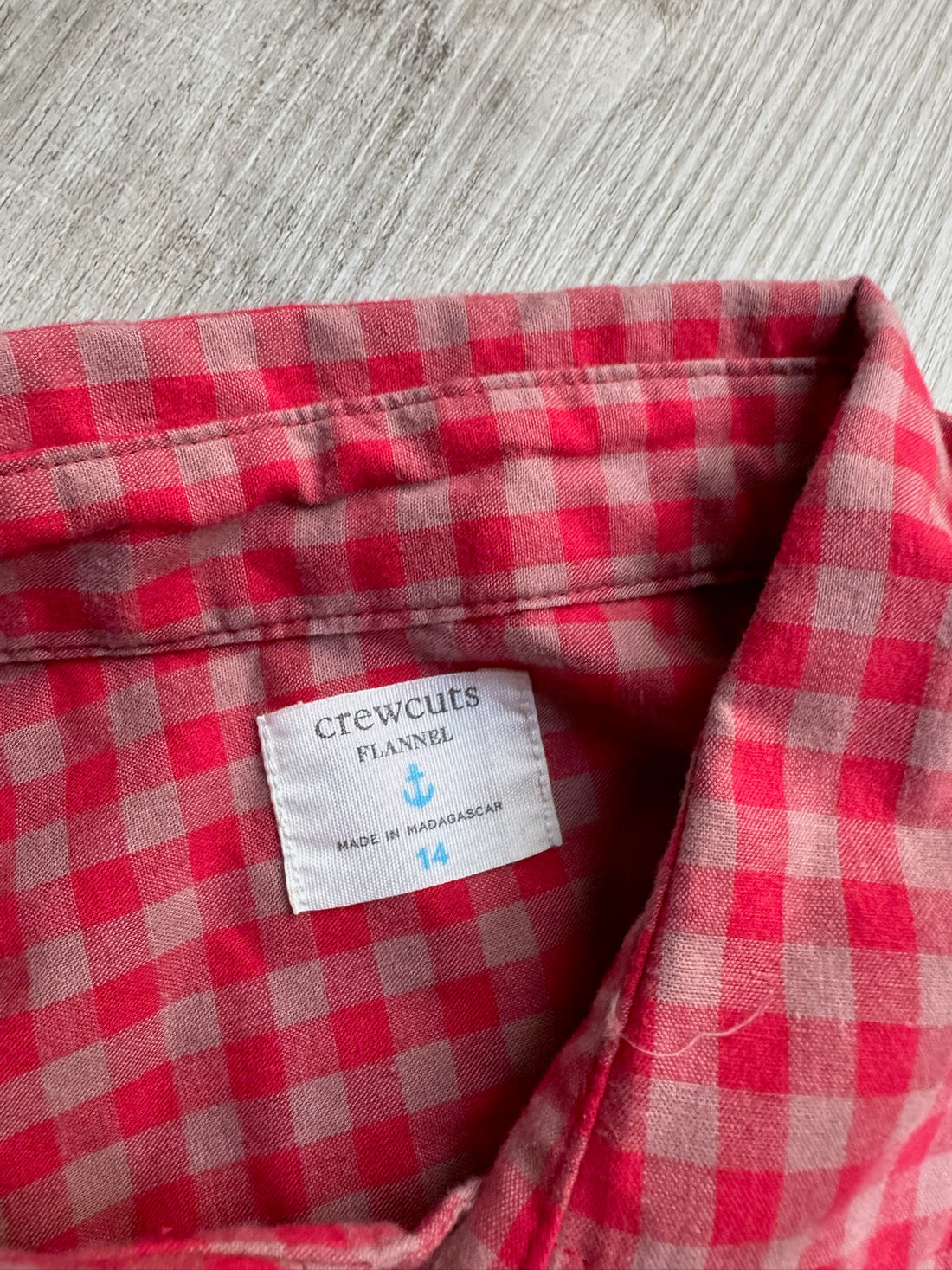 CrewCuts Red Plaid Button Down