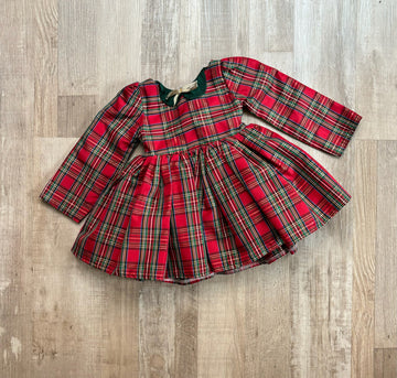 Paper Doll Plaid Christmas Dress