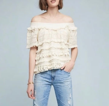 Love Sam Anthro Cream Top