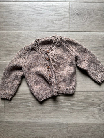Vintage Brown HandKnit Cardigan