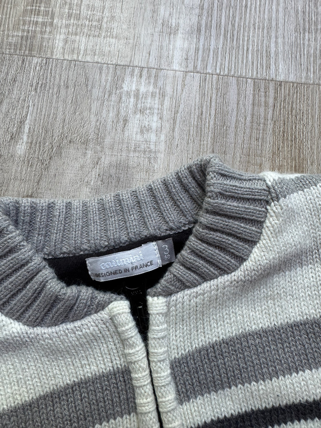 Catimini Grey Knit Cardigan