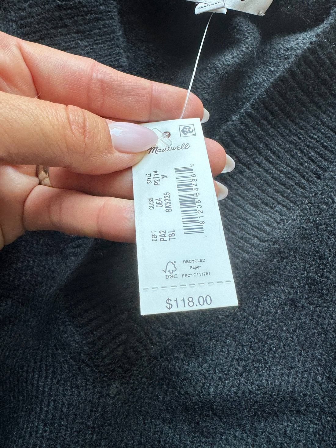 Madewell Black Sweater - NEW