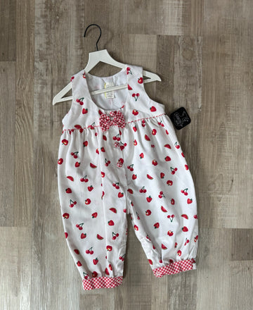 Vintage White Fruit Romper