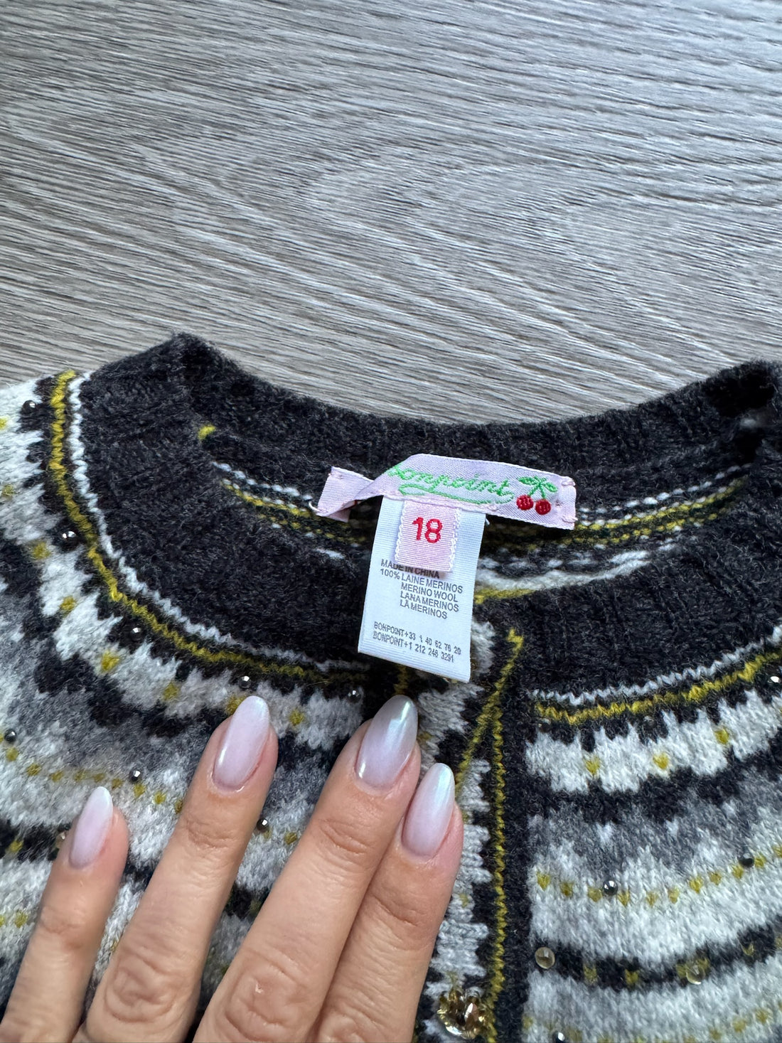 Bonpoint Black Cardigan