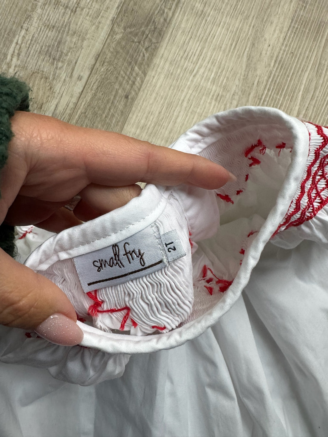 Small Fry White Smocked Dress