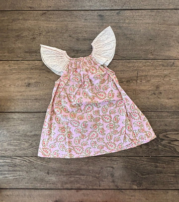 Elizabeth Allen Paisley Flutter Sleeve Dress