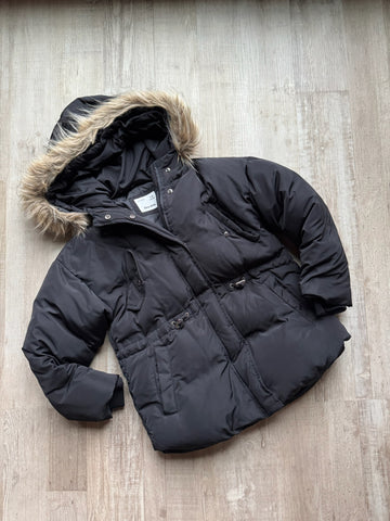Zara Black Down Filled Coat